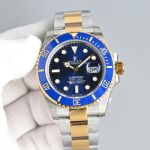 HP Factory Rolex Submariner 41mm 904L Steel 3235 Movement Two-tone Blue Watch